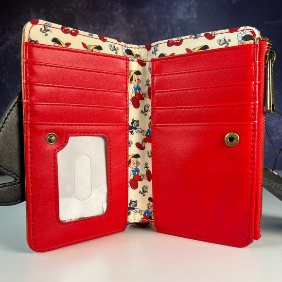 Loungefly: Disney Pinocchio Peeking Flap Wallet - Picture 3 of 3